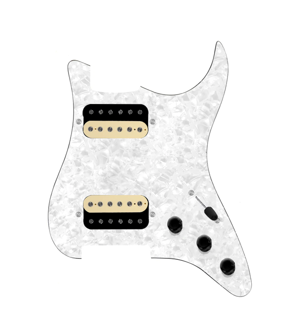 Hot And Heavy HH Loaded Pickguard for Stratocasters® - SLPG-HH-RGNK-UC-WPPG-S3W-HH