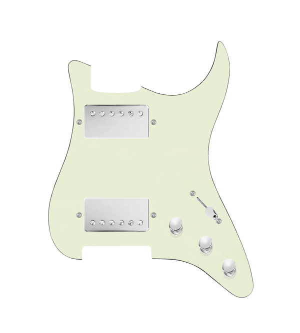 Hushed And Humble HH Loaded Pickguard for Stratocasters® - SLPG-HH-SMTH-N-MGPG-S3W-HH