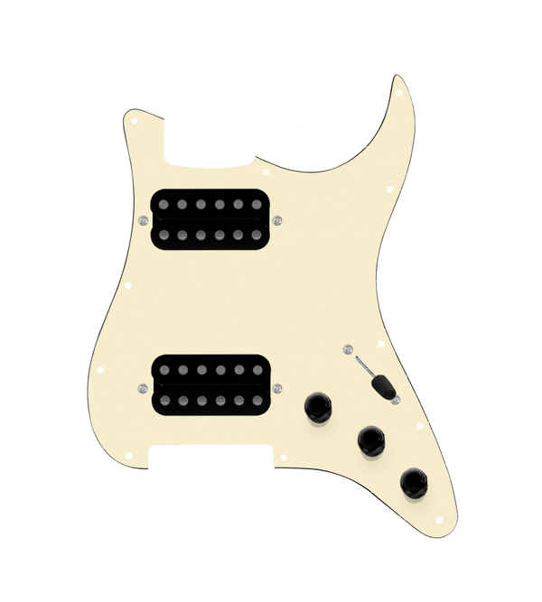 Hushed And Humble HH Loaded Pickguard for Stratocasters® - SLPG-HH-SMTH-UC-AWPG-S3W-HH