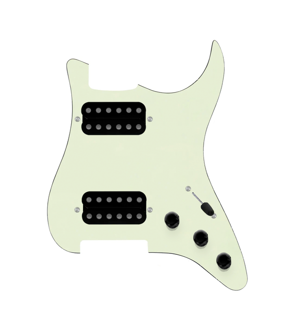 Hushed And Humble HH Loaded Pickguard for Stratocasters® - SLPG-HH-SMTH-UC-MGPG-S3W-HH
