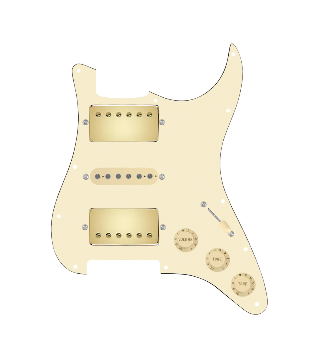 HSH Loaded Pickguard for Stratocasters® - SLPG-HSH-SMTH-G-TVTG-AW-AWPG