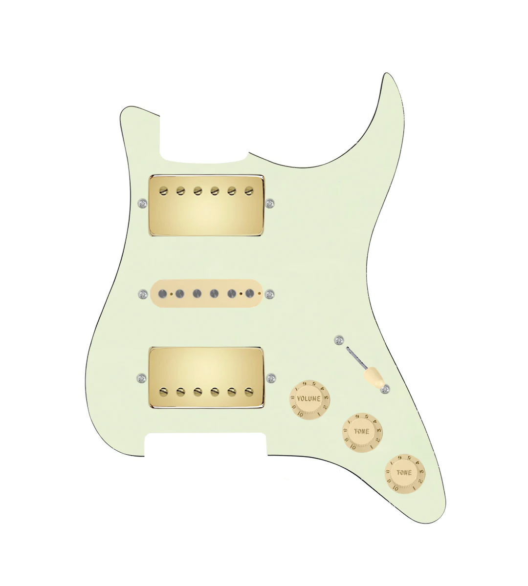 HSH Loaded Pickguard for Stratocasters® - SLPG-HSH-SMTH-G-TVTG-AW-MGPG