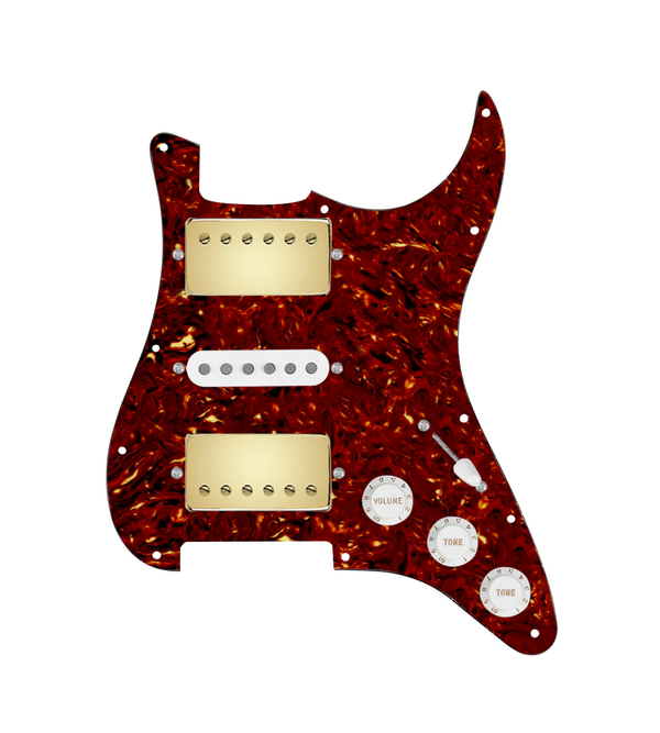 HSH Loaded Pickguard for Stratocasters® - SLPG-HSH-SMTH-G-TVTG-W-TPG