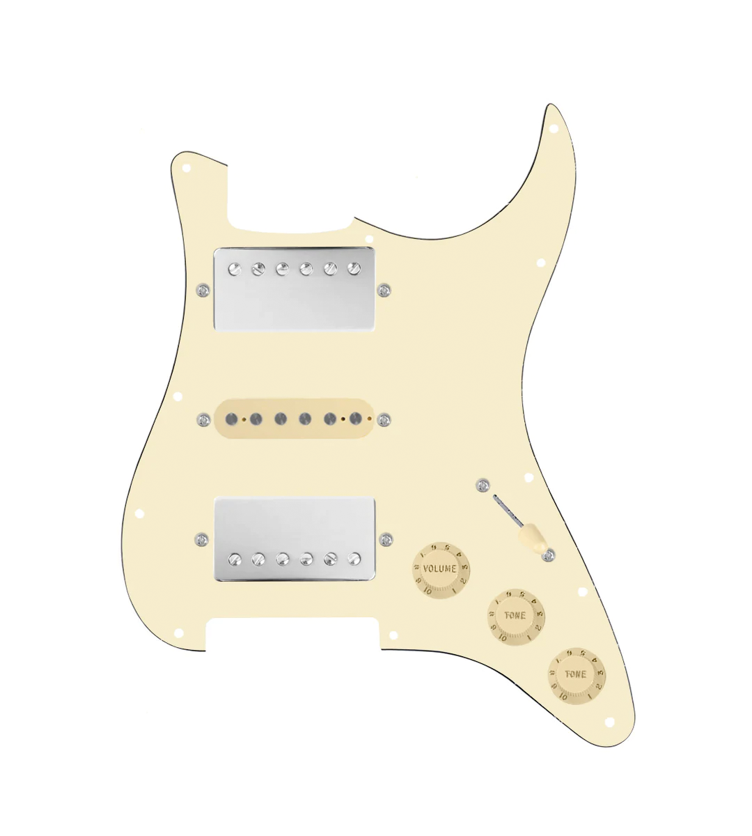 HSH Loaded Pickguard for Stratocasters® - SLPG-HSH-SMTH-N-TVTG-AW-AWPG