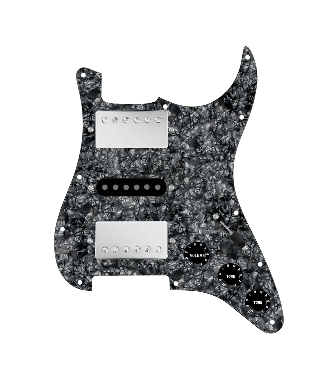 HSH Loaded Pickguard for Stratocasters® - SLPG-HSH-SMTH-N-TVTG-B-BPPG