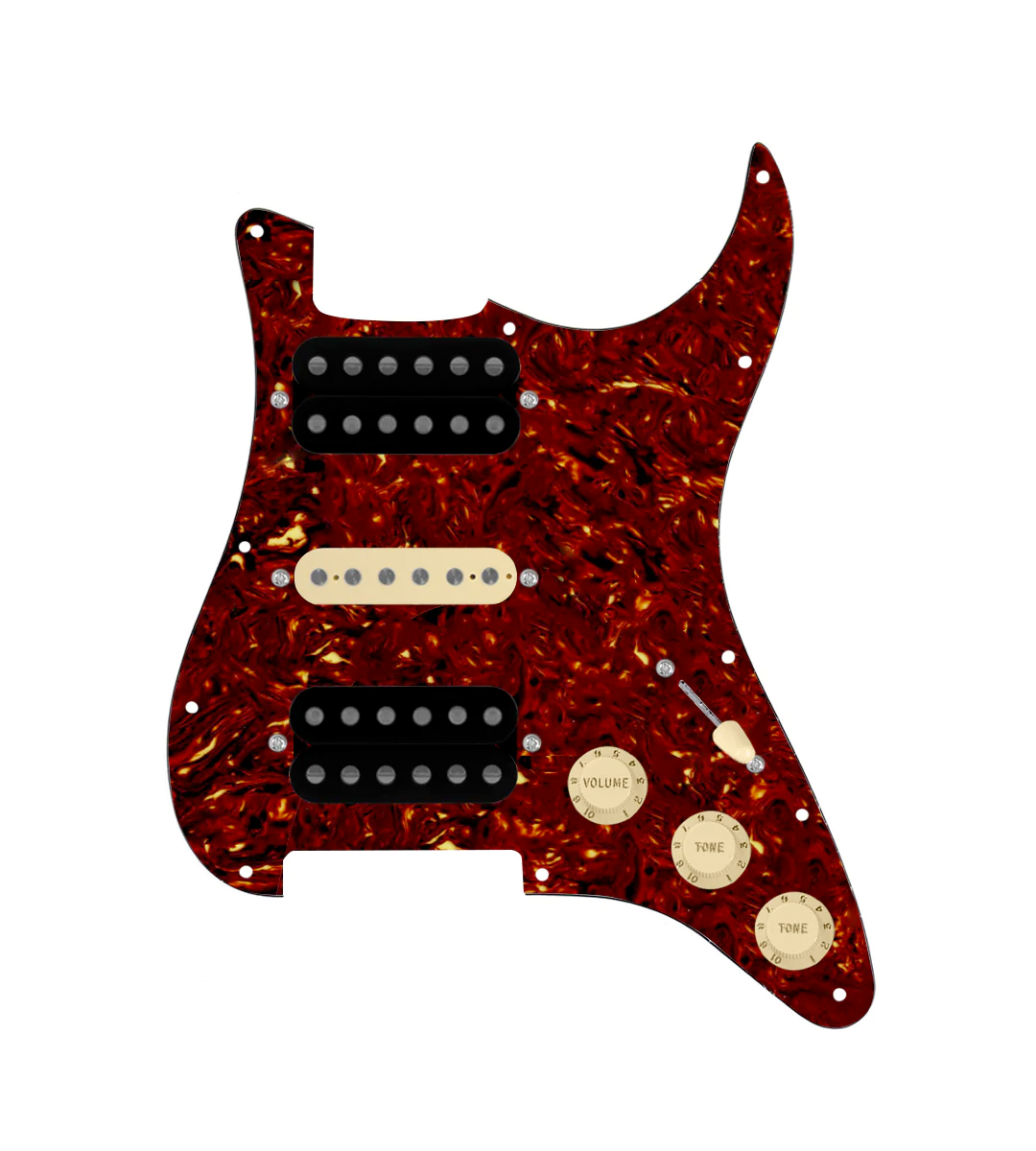 HSH Loaded Pickguard for Stratocasters® - SLPG-HSH-SMTH-UC-TVTG-AW-TPG