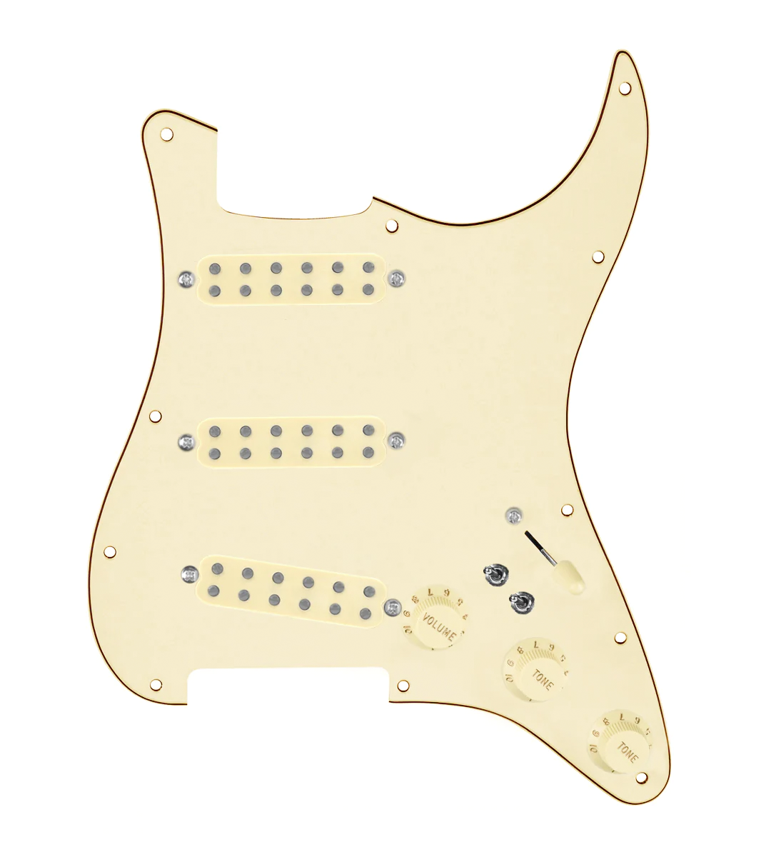 Polyphonics Loaded Pickguard for Stratocasters® - SLPG-POLY-AW-AWPG-S7W-2T