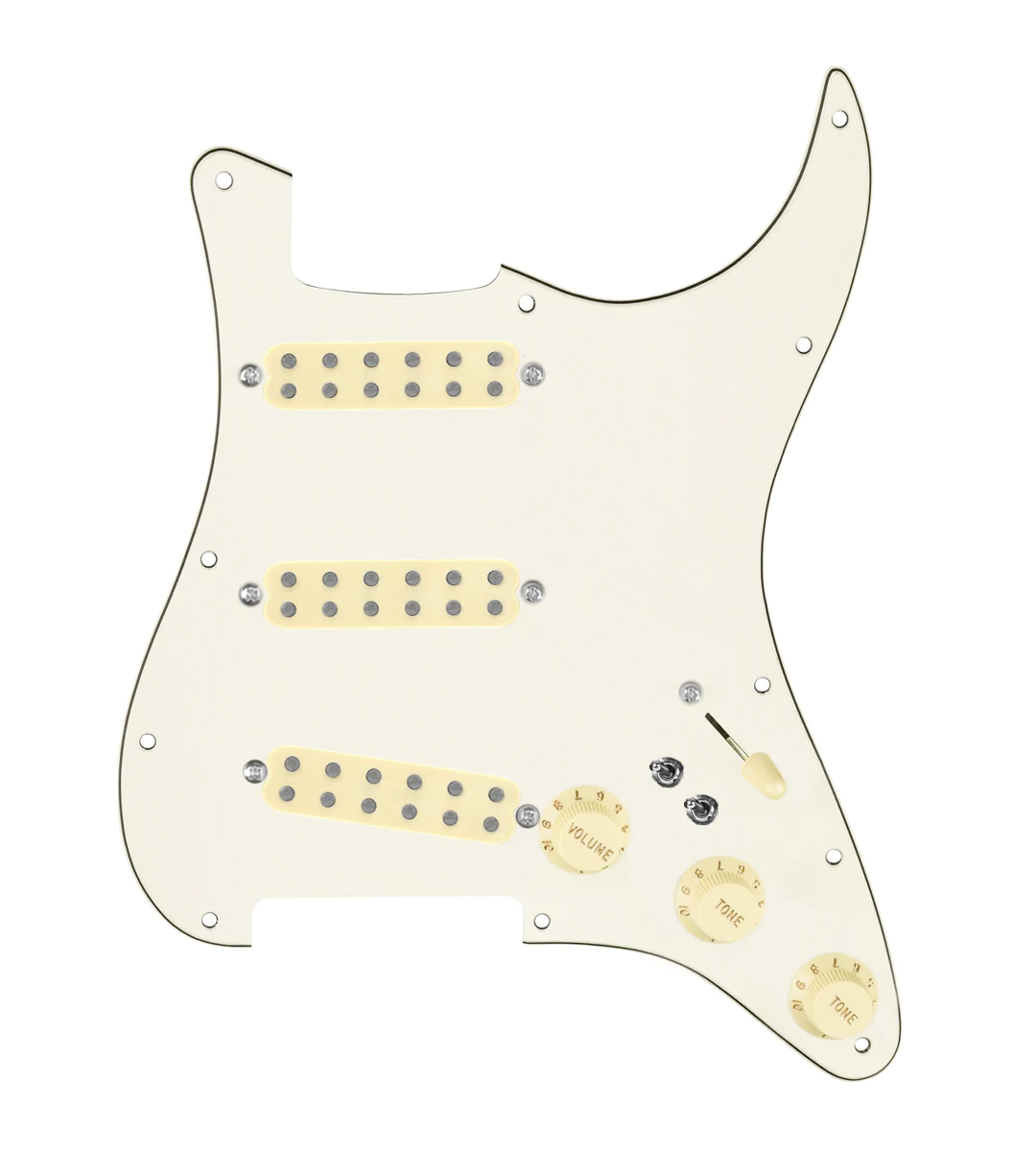 Polyphonics Loaded Pickguard for Stratocasters® - SLPG-POLY-AW-PPG-S7W-2T