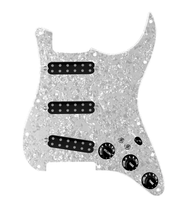 Polyphonics Loaded Pickguard for Stratocasters® - SLPG-POLY-B-WPPG-S7W-2T