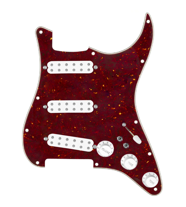 Polyphonics Loaded Pickguard for Stratocasters® - SLPG-POLY-W-TPG-S7W-2T