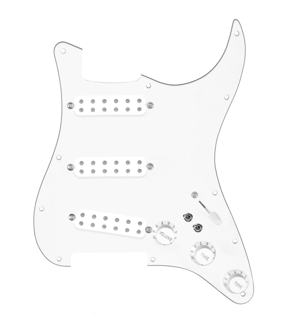 Polyphonics Loaded Pickguard for Stratocasters® - SLPG-POLY-W-WPG-S7W-2T