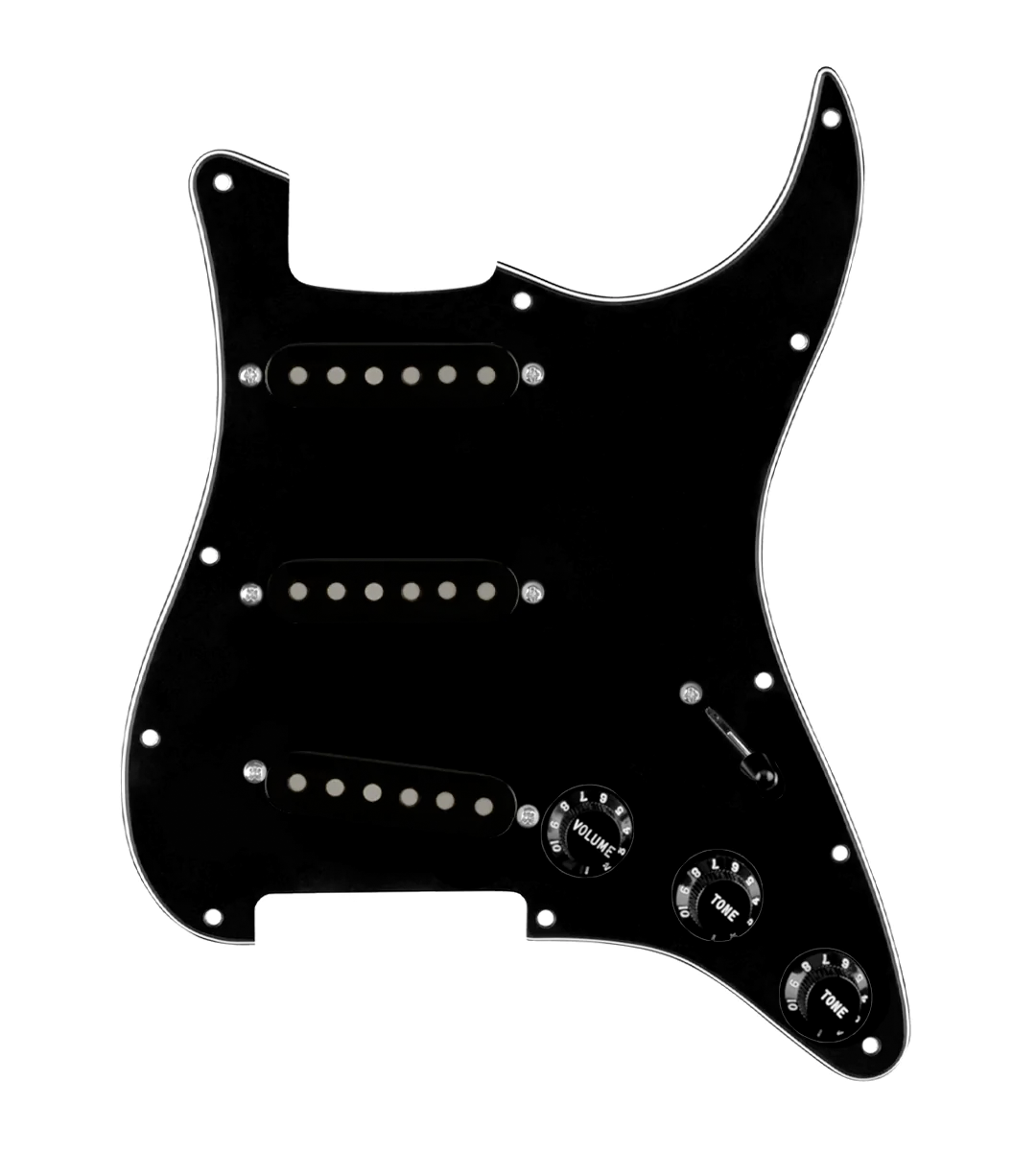 Texas Grit Loaded Pickguard for Stratocasters® - SLPG-TGRT-B-BPG-S5W-BL-V