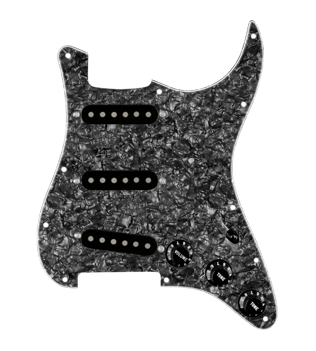 Texas Grit Loaded Pickguard for Stratocasters® - SLPG-TGRT-B-BPPG-S5W-BL-V