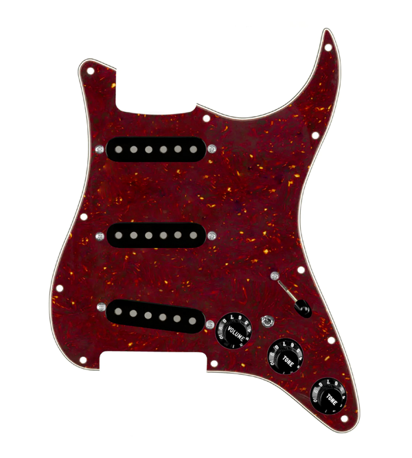 Texas Grit Loaded Pickguard for Stratocasters® - SLPG-TGRT-B-TPG-S7W-MT