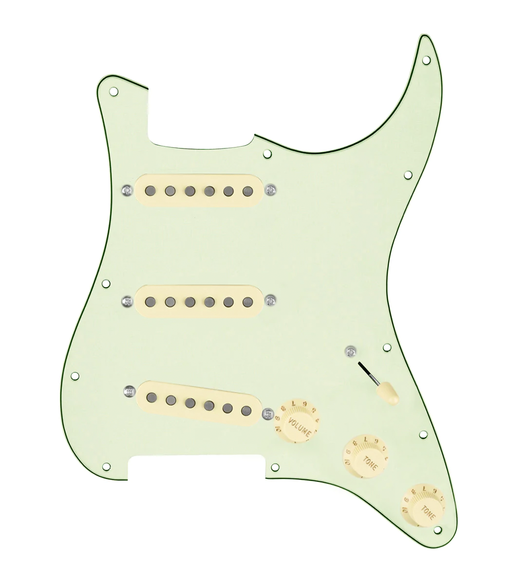 Texas Growler Loaded Pickguard for Stratocasters® - SLPG-TGWL-AW-MGPG-S5W