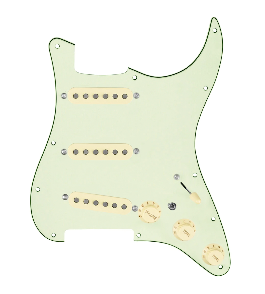Texas Growler Loaded Pickguard for Stratocasters® - SLPG-TGWL-AW-MGPG-S7W-MT