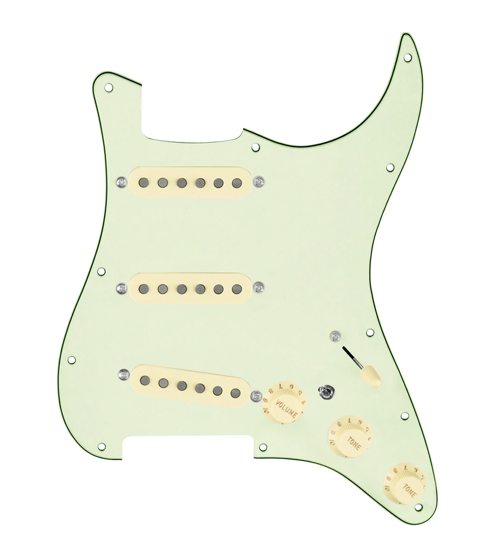 Texas Vintage Loaded Pickguard for Stratocasters® - 7-Way Mini Toggle Neck On