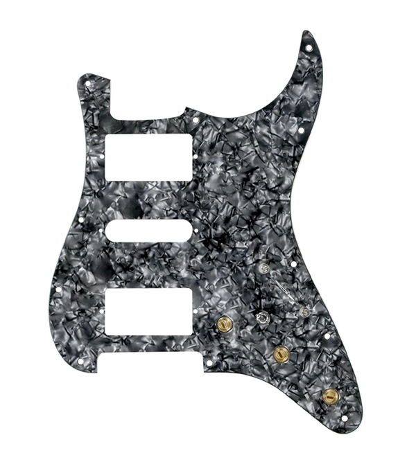 Pre-Wired HSH Stratocaster® Pickguard - SWPG-HSH-BPPG-S7W-HSH-MT
