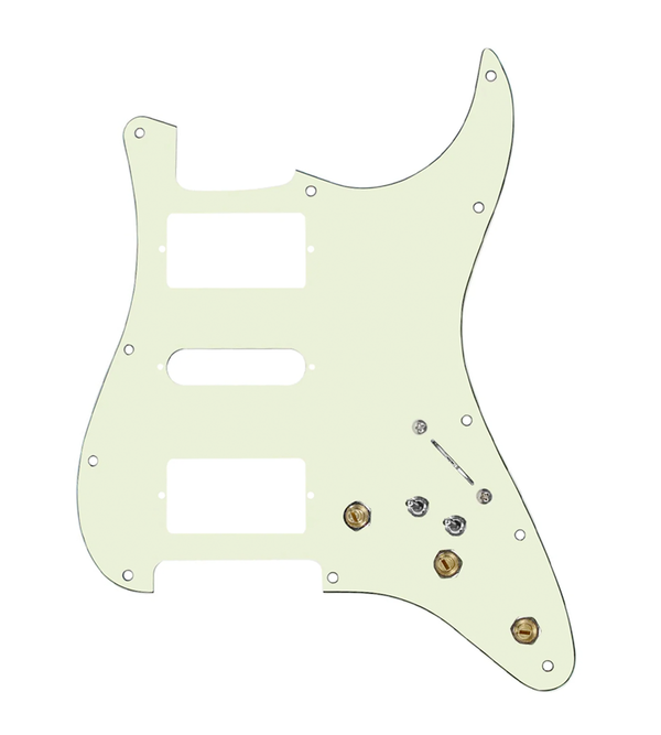 Pre-Wired HSH Stratocaster® Pickguard - SWPG-HSH-MGPG-S7W-HSH-2T