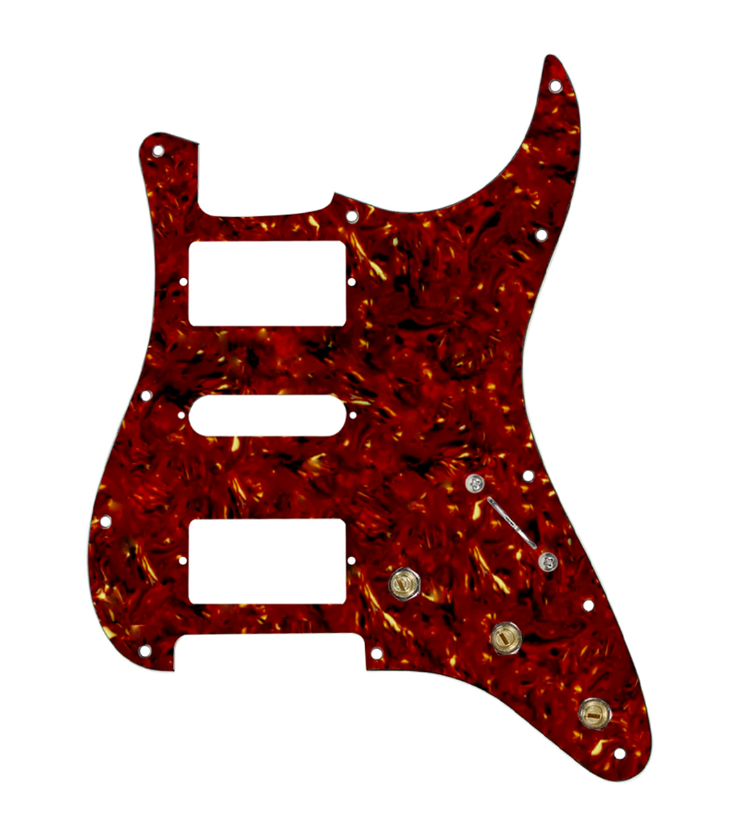 Pre-Wired HSH Stratocaster® Pickguard - SWPG-HSH-TPG-S5W-HSH-BL