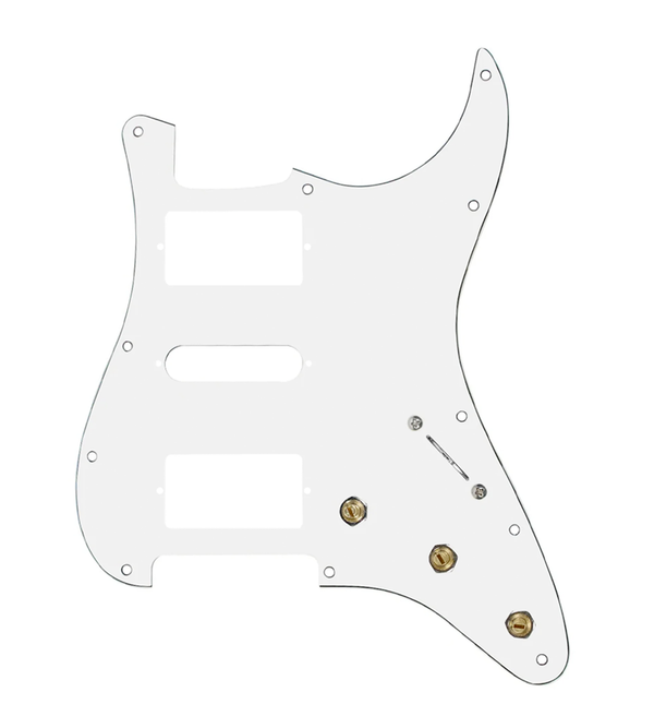 Pre-Wired HSH Stratocaster® Pickguard - SWPG-HSH-WPG-S5W-HSH-BL
