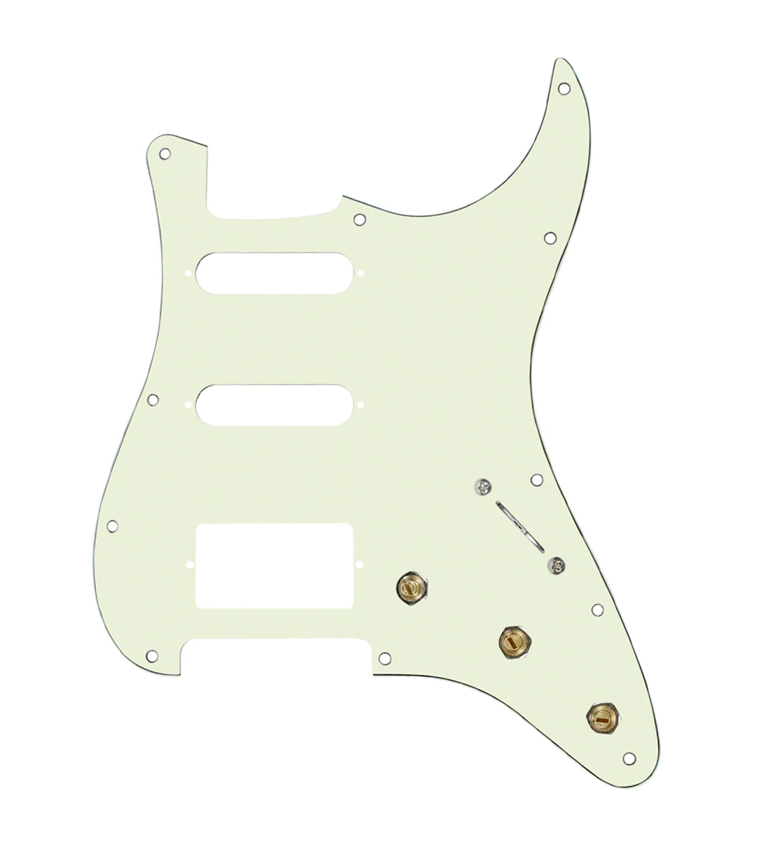 Pre-Wired HSS Stratocaster® Pickguard - SWPG-HSS-MG-S5W-HSS-BL