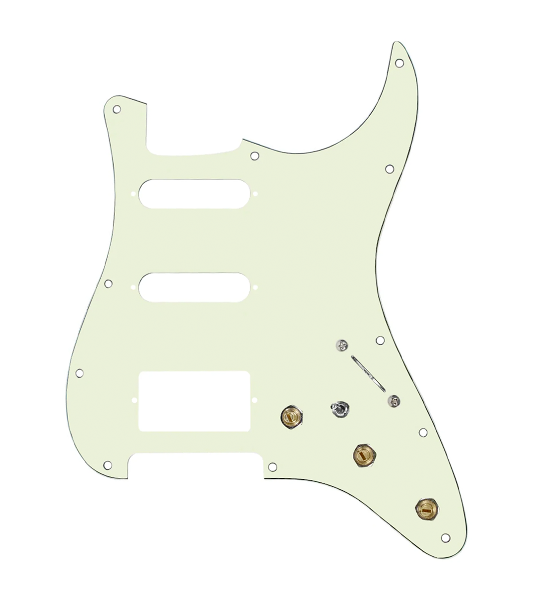 Pre-Wired HSS Stratocaster® Pickguard - SWPG-HSS-MG-S7W-HSS-MT