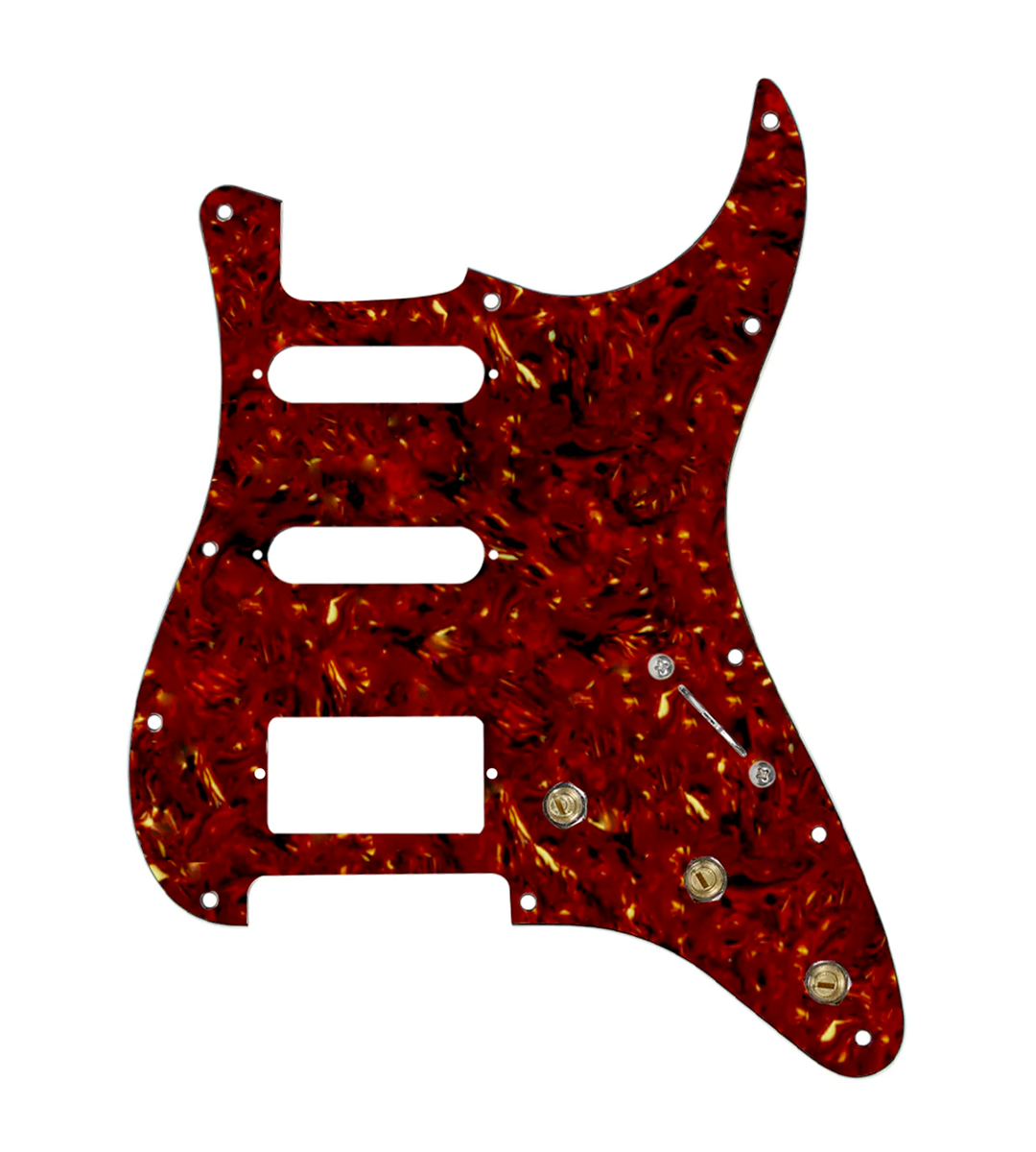 Pre-Wired HSS Stratocaster® Pickguard - SWPG-HSS-T-S5W-HSS-BL