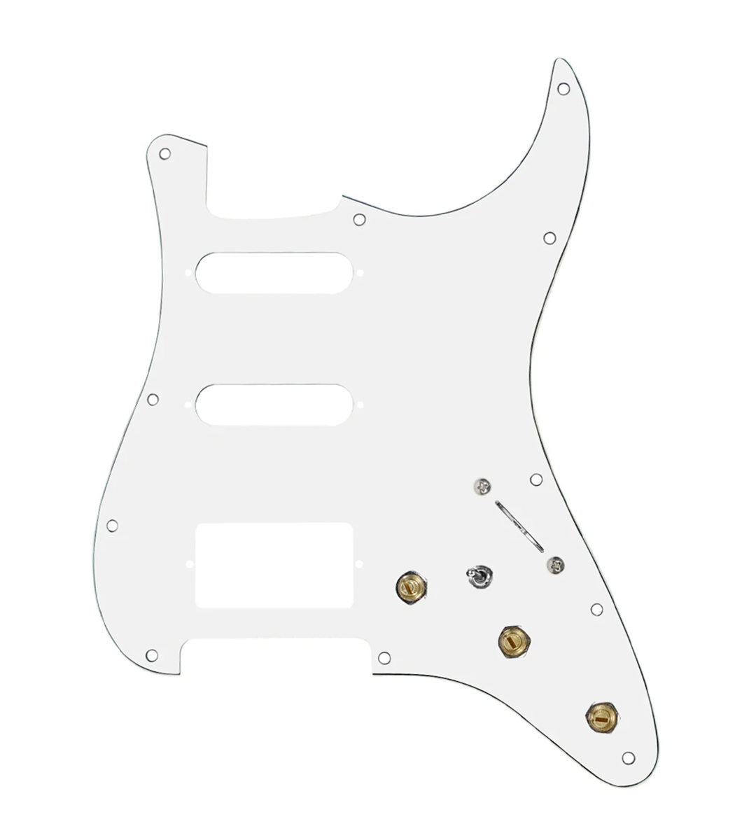 Pre-Wired HSS Stratocaster® Pickguard - SWPG-HSS-W-S7W-HSS-MT