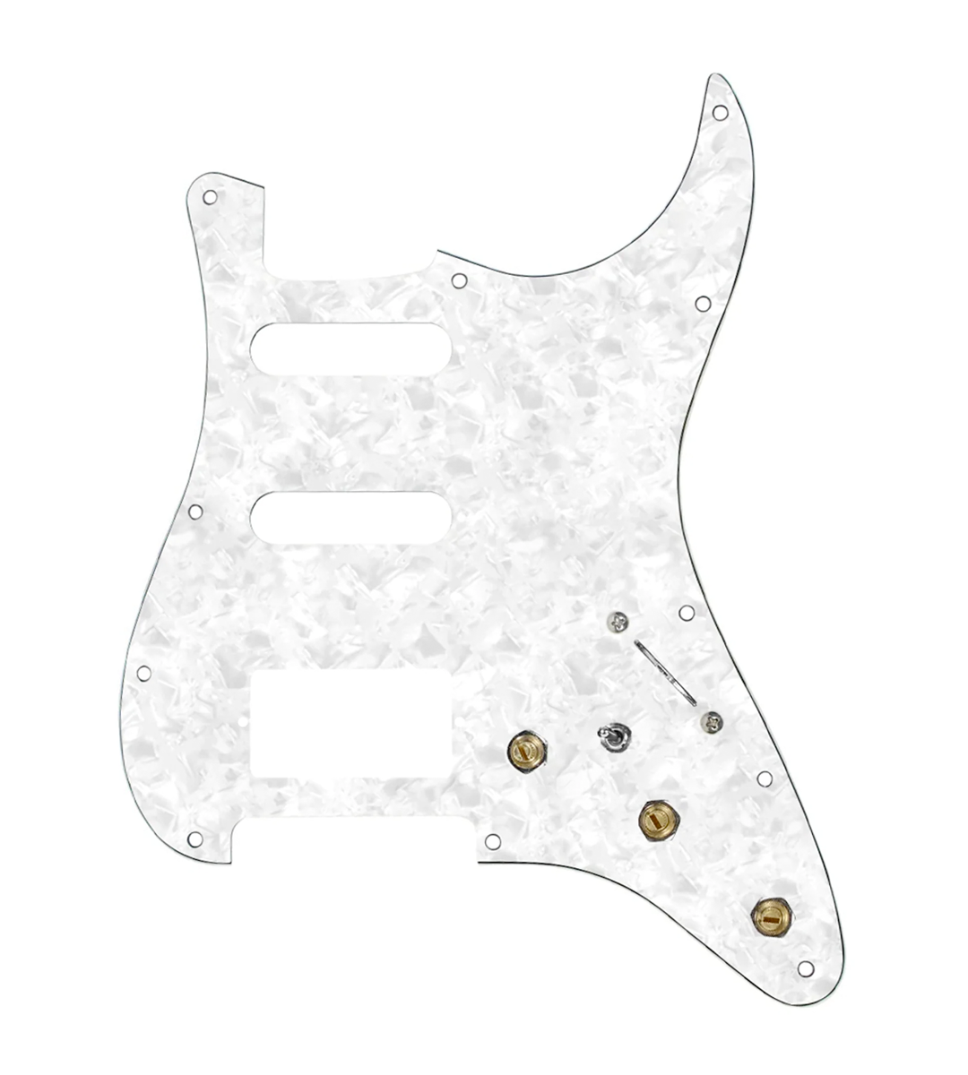 Pre-Wired HSS Stratocaster® Pickguard - SWPG-HSS-WP-S7W-HSS-MT