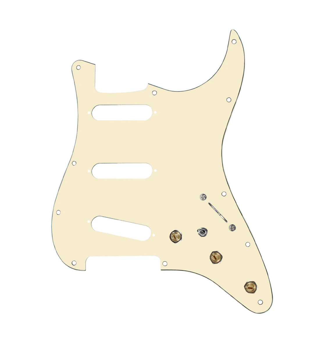 Pre-Wired SSS Stratocaster® Pickguard - SWPG-SSS-AWPG-S7W-MT