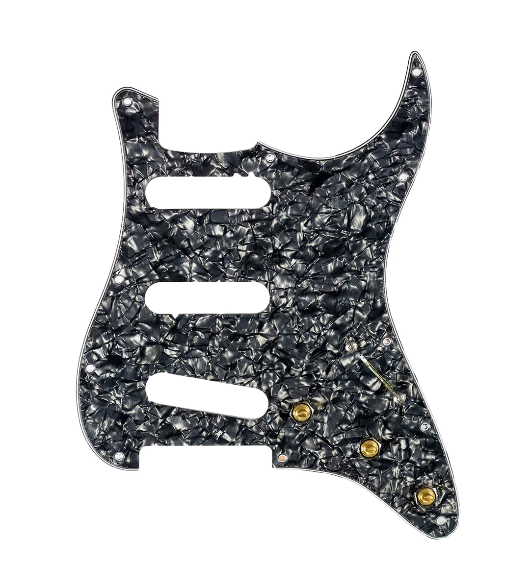 Pre-Wired SSS Stratocaster® Pickguard - SWPG-SSS-BPPG-S7W