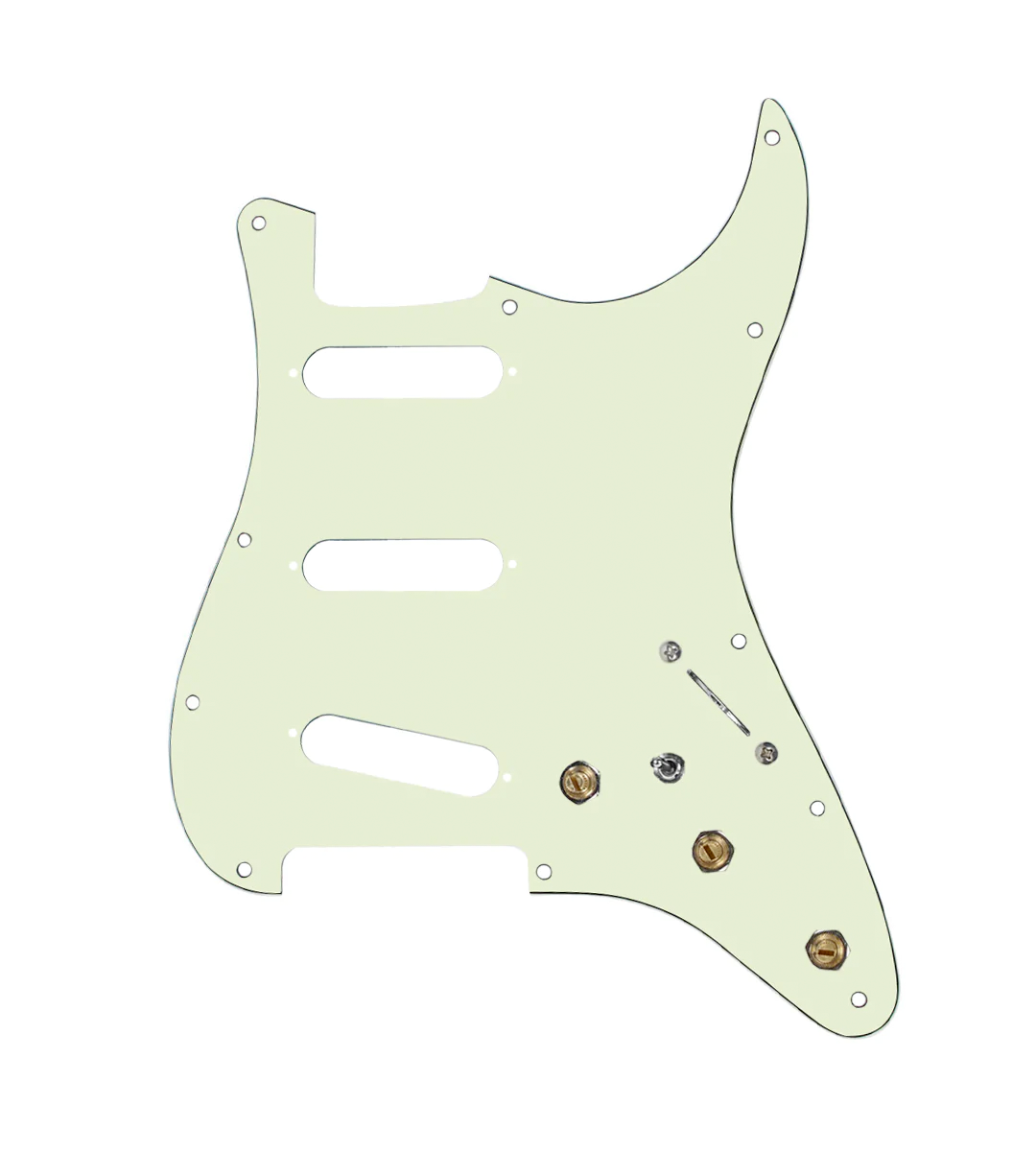 Pre-Wired SSS Stratocaster® Pickguard - SWPG-SSS-MGPG-S7W-MT