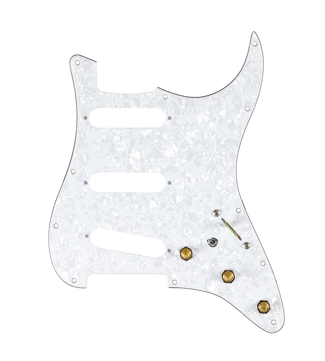 Pre-Wired SSS Stratocaster® Pickguard - SWPG-SSS-WPPG-S7W-MT