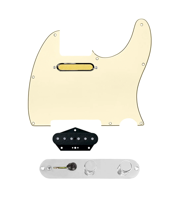 Gold Foil Loaded Pickguard for Telecasters® - TLPG-GLDFL-AWPG-T3W-C