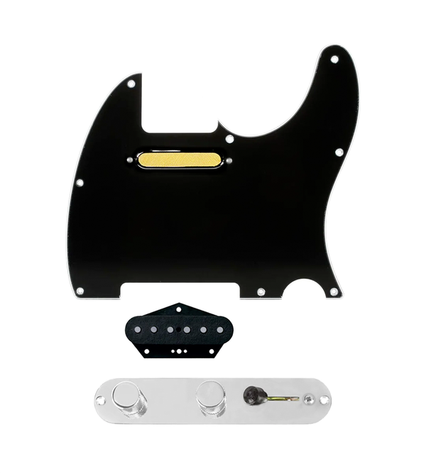 custom tele loaded pickguard black