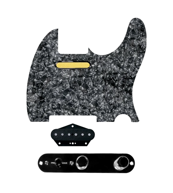 custom tele loaded pickguard grey pearl