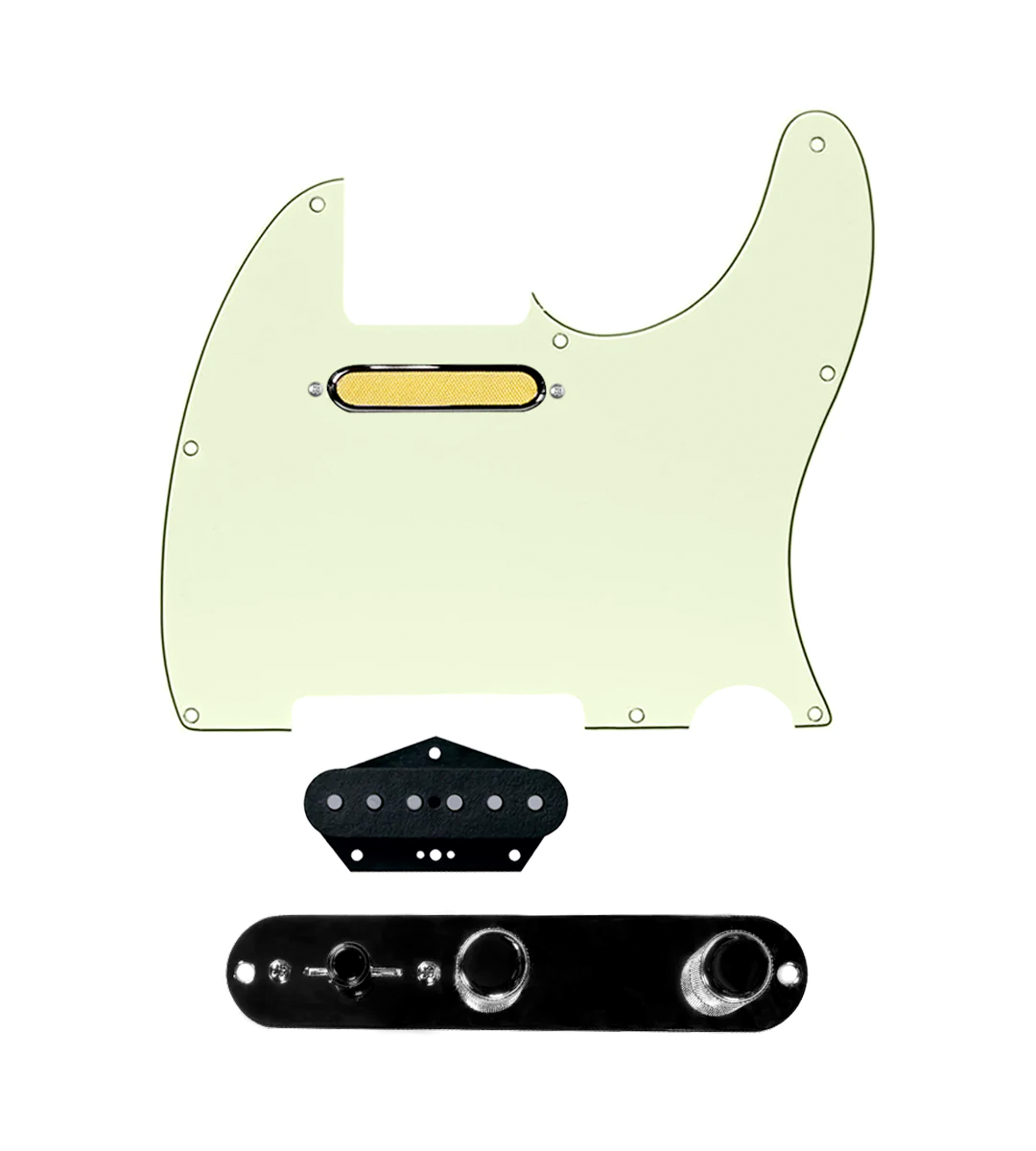 custom tele loaded pickguard grey pearl