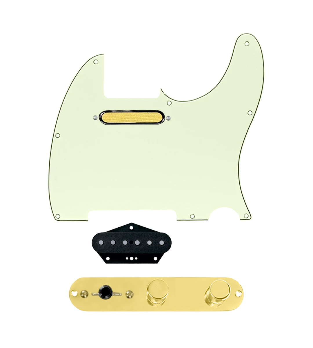 custom tele loaded pickguard grey pearl