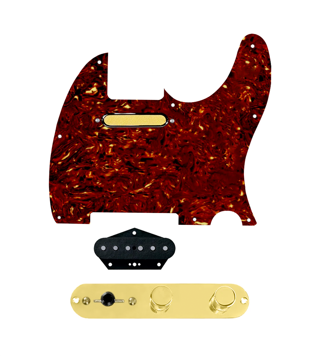 Gold Foil Loaded Pickguard for Telecasters® - TLPG-GLDFL-TPG-T4W-G