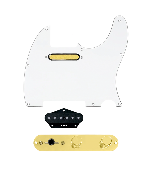 Gold Foil Loaded Pickguard for Telecasters® - TLPG-GLDFL-WPG-T4W-G
